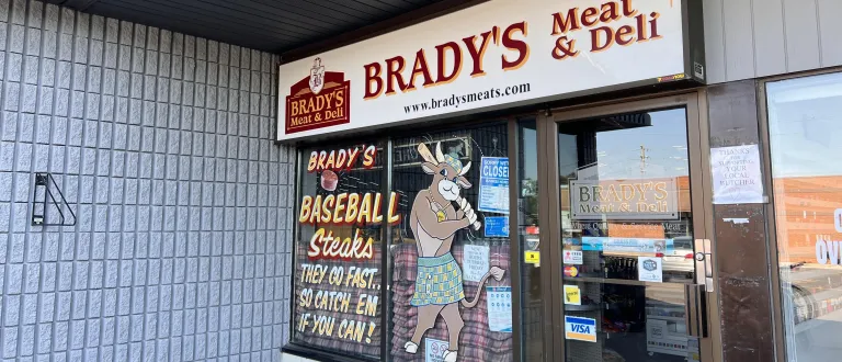 The Brady's Meat & Deli retail storefront